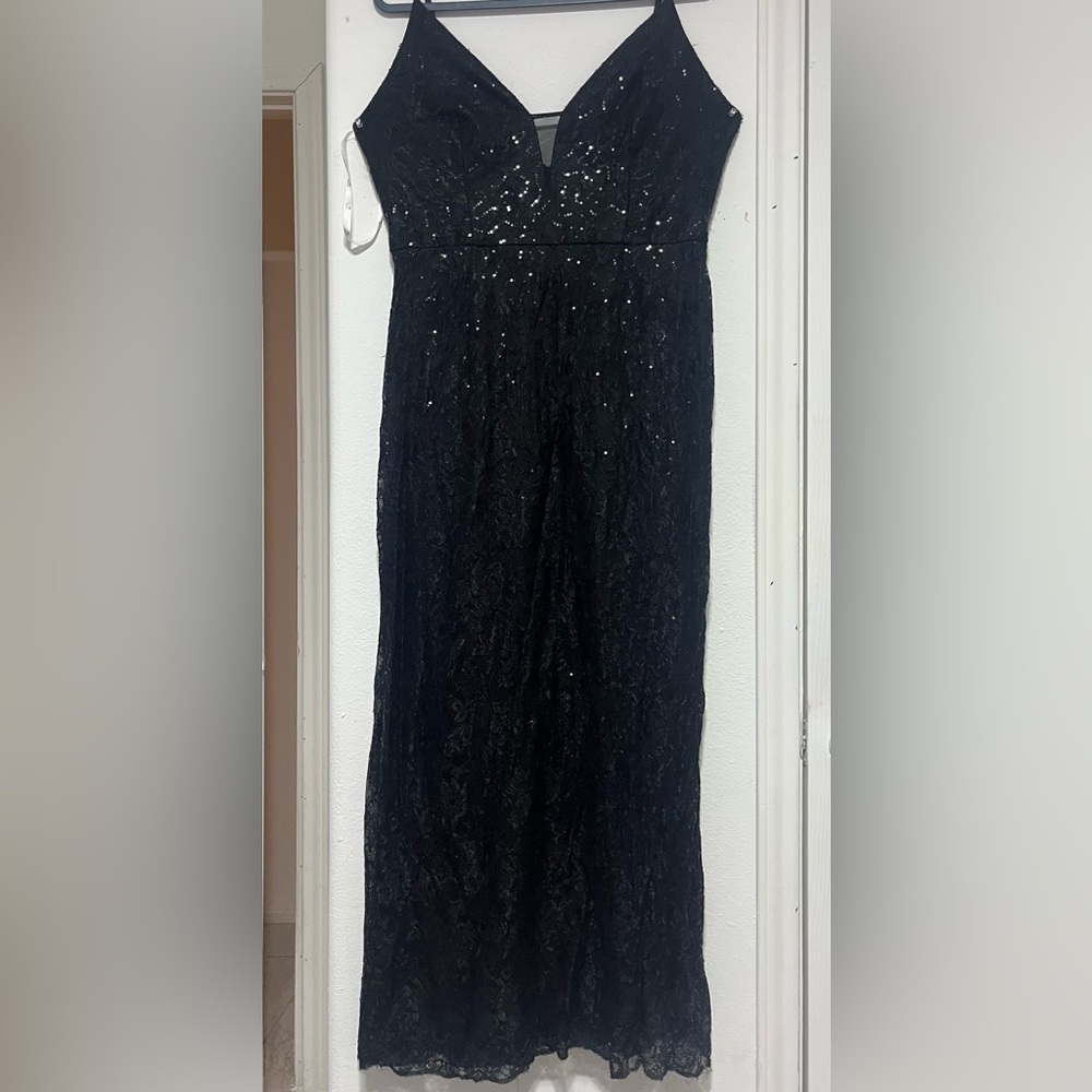 Black Sequin Dress